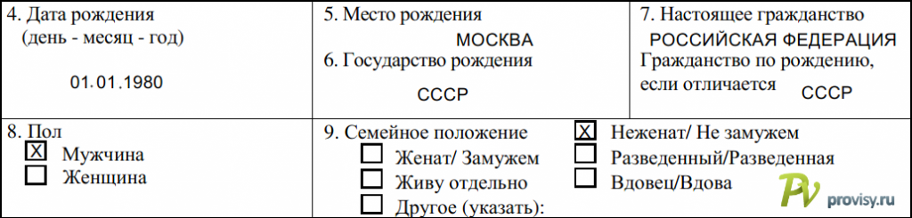 Анкеты на визу в болгарию образец заполнения анкеты