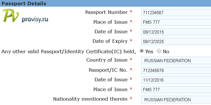 india-Pasport Details